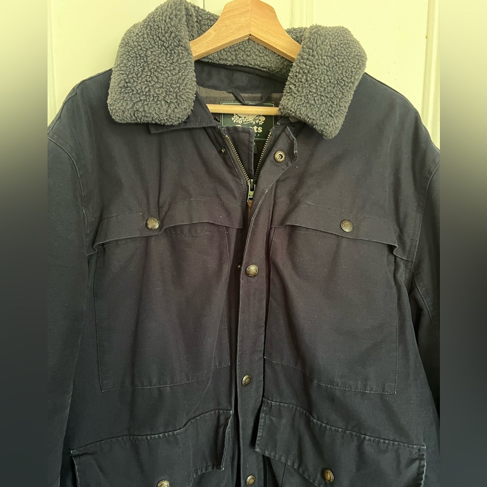 Roots Winter Jacket with Fur neck, Trucker style - Picture 3 of 4